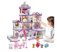 Doll's Houses 4 Floors 13 Room Miniature Building Kit Villa