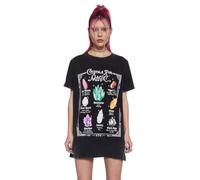 Dolls Kill Crystal Girl Oversized Tee by Delia's - Washed Design with Crystal Graphics and Loose Fit, Black, S