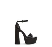 Dolls Kill Holy Revelation Pure Platform Heels by Current Mood - Vegan Leather Peep Toe Heels for Bold Confidence