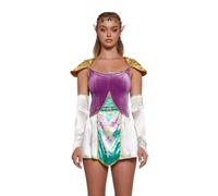 Dolls Kill Warrior Princess Halloween Costume for Women - Video Game Legend Wild by Trickz N' Treatz, Multi, Large