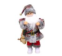 Doll's Pram Buggy Santa Christmas Stuffed Toy Dolls Sing English Songs Santa Children's Toy Are and Beautiful Dollhouse Wooden (36 x 15.6 x 12.6 cm)