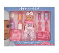 Dolls World 60238 Doll Play Set Emily Toy Doll Baby Doll with Accessories