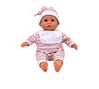 Dolls World Baby Babble, Soft-Bodied doll with 16 REAL BABY SOUNDS 38cm Age 18m+