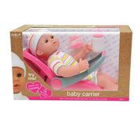 Dolls World Baby Travel Set comes with soft bodied doll with Real Baby Sounds