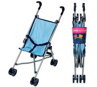 Dolls World Blue Stroller - suitable for dolls up to 56cm