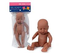 Dolls World from John Adams | Early Moments 41cm (16") Fully Jointed Anatomically Correct Black Baby Boy Doll | Bathable Doll for Educational Role-Play | Realistic Baby Dolls for Toddlers 18 Months+