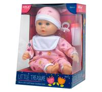 Dolls World Little Treasure - 38cm Soft Bean Bodied White Doll - For ages 18 months+