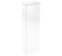 DollSafe Clear Folding Display Box for 11-12.5 inch Dolls and Action Figures, 4" W x 2.25" D x 13" H, Pack of 2