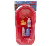 DOLLSWORLD CLASSIC from Peterkin | Baby Bath | Set includes toy bath with plug, 3 role play bottles and a cute yellow duck, suitable for dolls up to 41cm (16") | Dolls & Accessories | Ages 18m+