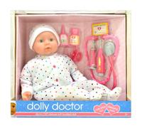 Peterkin Dollsworld | Dolly Doctor | Deluxe Soft Bodied Baby Doll & Accessories