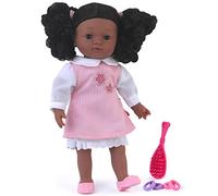 DOLLSWORLD from Peterkin | Charlotte Doll | 36cm Soft Bodied Girl Doll with Sleeping Eyes. Includes Deluxe Outfit, Shoes, Hair Brush and Hair Scrunchies | Dolls & Accessories | Ages 18m+