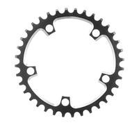 Dolltobe 36T 110 BCD Chainring, Aluminum Alloy Road Chainring with Positive Negative Tooth Design, 5.9 in / 151 mm Diameter, Compatible with 9 10 11 Speed, Lightweight, Black