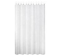 Dolltobe 70.9 X 78.7 In Waterproof Shower Curtain, White, Silk Texture, Plastic Bathroom Partition, Quick-Drying