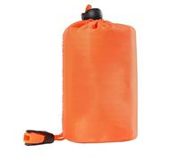 Dolltobe Compact Survival Bag, Emergency Sleeping Bag, Lightweight Thermal Bivy Sack, Waterproof Pe Aluminum Film, Includes Whistle, Orange, 85 X 35 In For Camping, Hiking