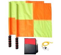 Dolltobe Complete Set Of Red And Yellow Soccer Referee Cards, Whistle With Lanyard, Pvc Flags, Coaching Tools