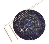 Dolltobe Dowsing Kit for Water Exploration, Copper Dowsing Rods Kit, Witching Sticks for Divining, 2 PCS Witching Rods with Dowsing Pendulum Divination Mat, Spiritual, Ghost Hunting