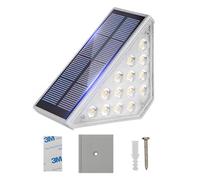Dolltobe Integrated Led Step Lighting, Outdoor Waterproof Solar Stair Lights, Multi-Color Warm Glow, Quality Abs Material, No Wiring Needed, Simple Install