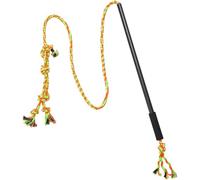 Dolltobe Interactive Flirt Pole Toy for Dogs, 16.5 in Dog Teasing Stick with 66.9 in Rope, Sturdy Lightweight Teaser Wand, Comfortable Anti Slip Handle, Outdoor Exercise and Training Toy for Cats