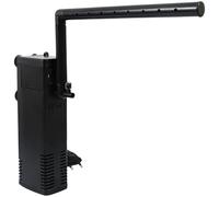 Dolltobe Internal Aquarium Filter for 10 to 20 Gallon Fish Tanks, 5 in 1 Submersible Oxygenation Pump with Waterfall Rain Shower Outlet, 8.0 W Quiet Operation, Black, 2.17 x 1.77 x 6.06 in