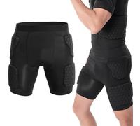 Dolltobe Men'S Honeycomb Eva Compression Shorts: Protective Athletic Tights For Basketball, Football, Rugby, Soccer & Baseball