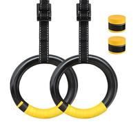 Dolltobe Strength Training Equipment For Workout Pull, Gymnastic Rings With Adjustable Straps, Professional Fitness Training Rings For Home Gym, Non Slip Grip Exercise Rings