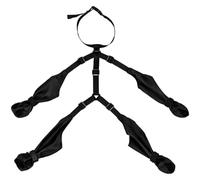 Dolltobe XL Dog Boots, Waterproof Pet Suspenders Boot Leggings for Large Dogs, Full Coverage Four-Leg Connected Design, Lightweight, Easy to Put On and Off, Anti-Dirty, Black