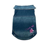 Dolly Doggy Parton Blue Denim Jacket with Collar for Dogs, Dog Apparel