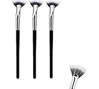 Dolly Mascara Fan Brush,Angled Fan Shaped Eyelash Brush,Fan Mascara Brushes,Folding Eyelash Eyebrow Eye Shadow Brush Makeup Brush for Natural Lifted Effects and Enhance Lower Lashes (3 Pcs)