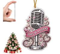 Dolly Memorial 2026 Pink Christmas Tree Ornament, Parton Memorial Gift | 2D Flat 1946-2026 Country Music Keepsake, Collectible Holiday Tree Decoration for Birthday Christmas, Cute Car Accessorie