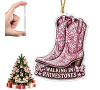 Dolly Memorial 2026 Pink Christmas Tree Ornament, Parton Memorial Gift | 2D Flat 1946-2026 Country Music Keepsake, Collectible Holiday Tree Decoration for Birthday Christmas, Cute Car Accessorie