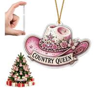 Dolly Memorial Parton Christmas Tree Decorations Music Hanging Ornament | 2D Flat 1946-2026 Country Music Keepsake, Collectible Holiday Tree Decoration for Birthday Christmas, Cute Car Accessorie