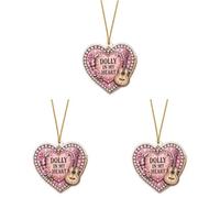 Dolly Memorial Parton Christmas Tree Ornament 2026 Acrylic Dolly Memorial | 2D Flat Country Music Keepsake, Acrylic Hanging Christmas Decorations Xmas Hanging Ornaments for Fans, Collectible Keepsake