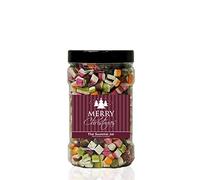 Dolly MIXTURES 1.2kg Sweet Jar - A Personalised Gift Jar Filled with Your Favourite Retro Sweets! (Merry Christmas)