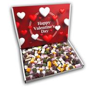 Dolly Mixtures Happy Valentines Day Sweets Gift Box Hamper (RED VALENTINES FRONT)