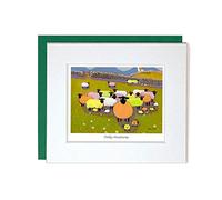 "Dolly Mixtures" Mounted Greeting Card by Thomas Joseph - Whimsical Sheep Range