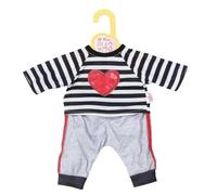 Dolly Moda striped joggers heart 43cm