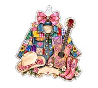 Dolly Ornament Christmas Tree Memorial Parton Christmas Ornament Acrylic | Collectible Holly Dolly Ornaments Figurines, Christmas Tree Hanging Decor, Country Music Theme for Home Decor