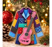 Dolly Parton 2026 Acrylic Pink Christmas Ornament, Dolly Memorial Gift (A-Gold, 3PCS)