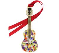 Dolly Parton 2026 Gold Plated Enameled Guitar Christmas Ornament - Hand-Enameled Country Music Keepsake with Gift Box, 3.75 Inches, Collectible Holiday Tree Decoration