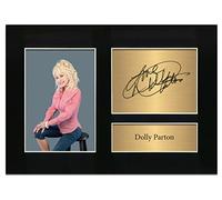 Dolly Parton Autograph Signed Memorabilia A4 Printed Autograph Photo Reproduction Print Picture Display No111, Black