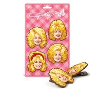 Dolly Parton Bag Clips, Set of 4, BPA-Free Plastic, Dolly-Inspired Iconic Hairstyle Designs, Kitchen and Pantry Organization
