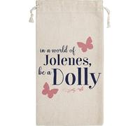 Dolly Parton Canvas Be A Dolly Wine Gift Bag, 3 ct