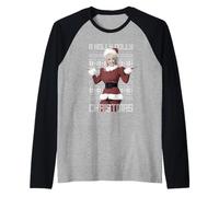 Dolly Parton Christmas Sweater Raglan Baseball Tee