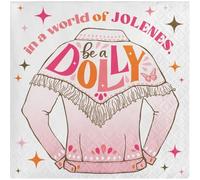 Dolly Parton I Beg Your Parton "Be a Dolly" Rose Cocktail Napkins Set, Serves 48