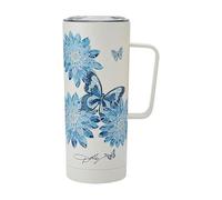 Dolly Parton Mug With Handle, Double Wall Vacuum Insulated Stainless Steel With Splash Resistant Slider Lid, Cold For Up To 24 Hours Or Hot For Up To 8 Hours, 20 Ounce, Blue