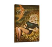Dolly Parton Print Album Cover Signed Limited , Music Album Cover ,Pop Hip Hop Rap Singer Star Music Poster Aesthetic Canvas Wall Art for Girl And Boy Teens Dorm Decor 24x36inch(60x90cm) Frame-style
