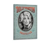Dolly Parton Print Album Cover Signed Limited , Music Album Cover ,Pop Hip Hop Rap Singer Star Music Poster Aesthetic Canvas Wall Art for Girl And Boy Teens Dorm Decor 24x36inch(60x90cm) Frame-style