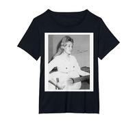 Dolly Parton Vintage Polaroid T-Shirt, Women's Plus, Black, 5X