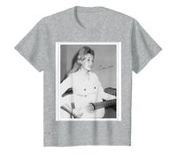 Dolly Parton Vintage Polaroid T-Shirt, Youth, Heather Grey, Medium