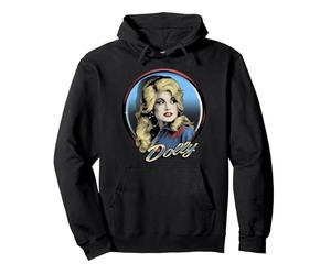 Dolly Parton Western Pullover Hoodie, Adult Unisex, Black, Medium